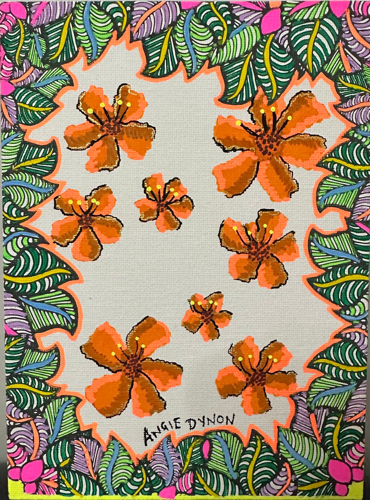 In the Garden (Painted by Angie Dynon)