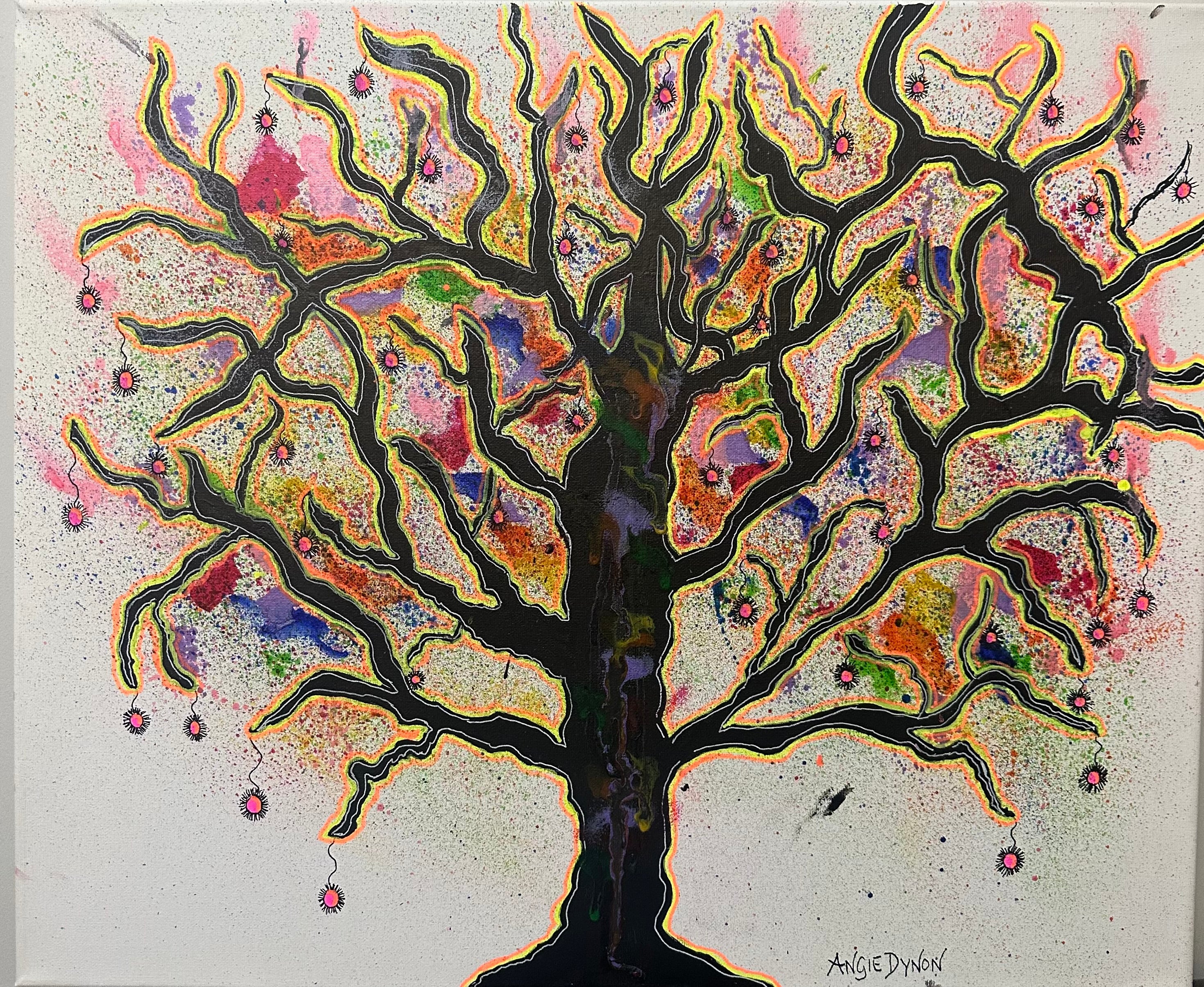 Splash of colour (Painted by Angie Dynon)