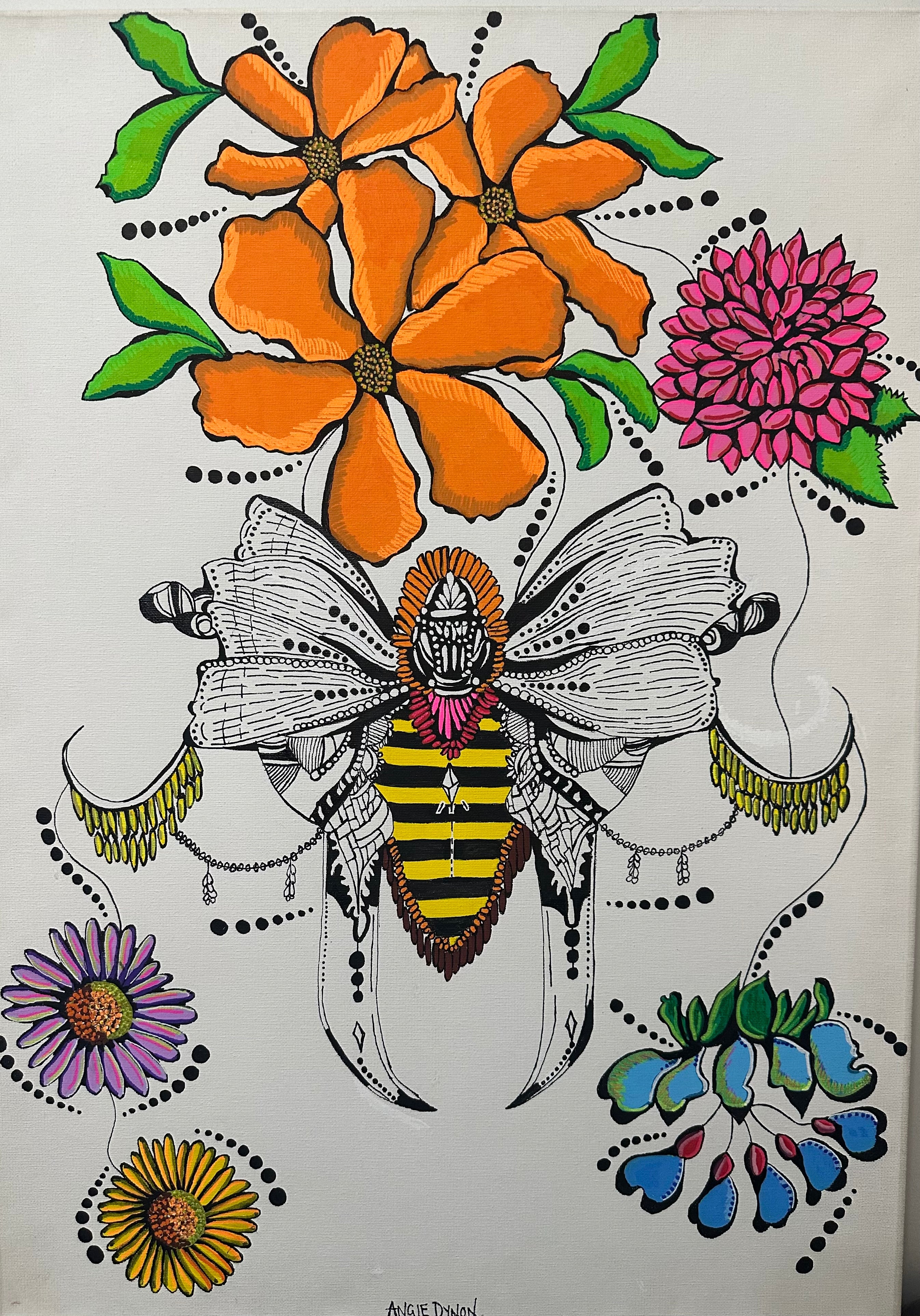 Queen Bee (Painted by Angie Dynon)