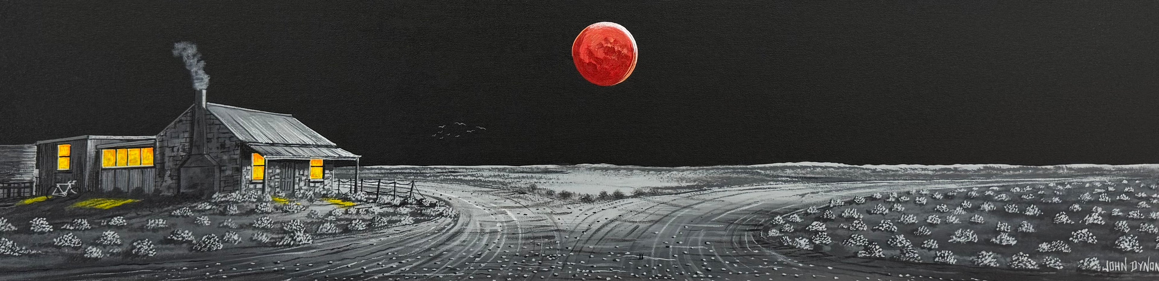 Blood moon at Silverton