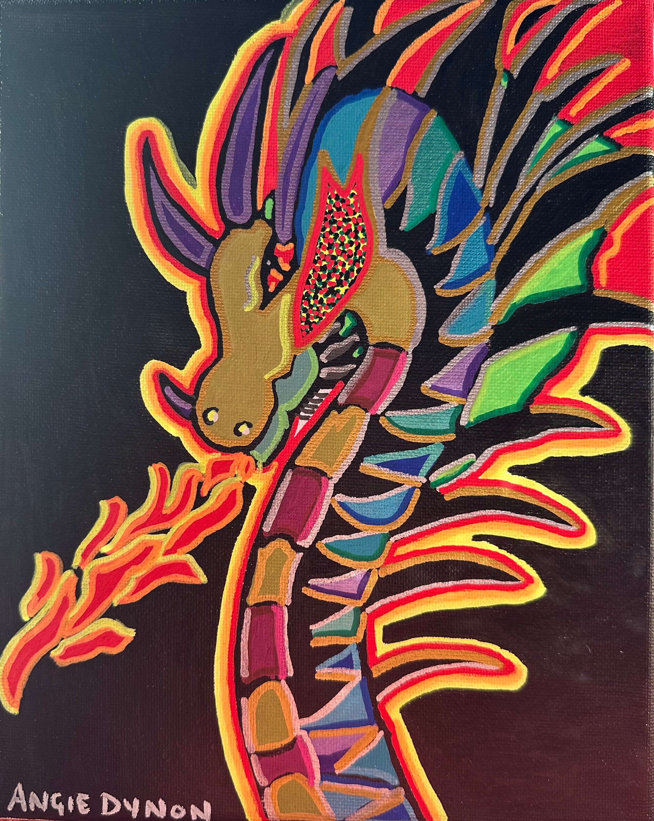 Dragon Fire (Painted by Angie Dynon)