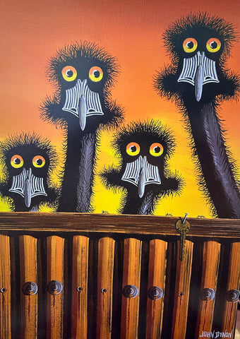 Family emu print