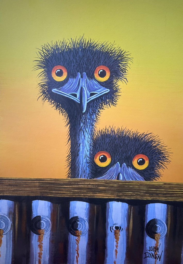 Double trouble emu print
