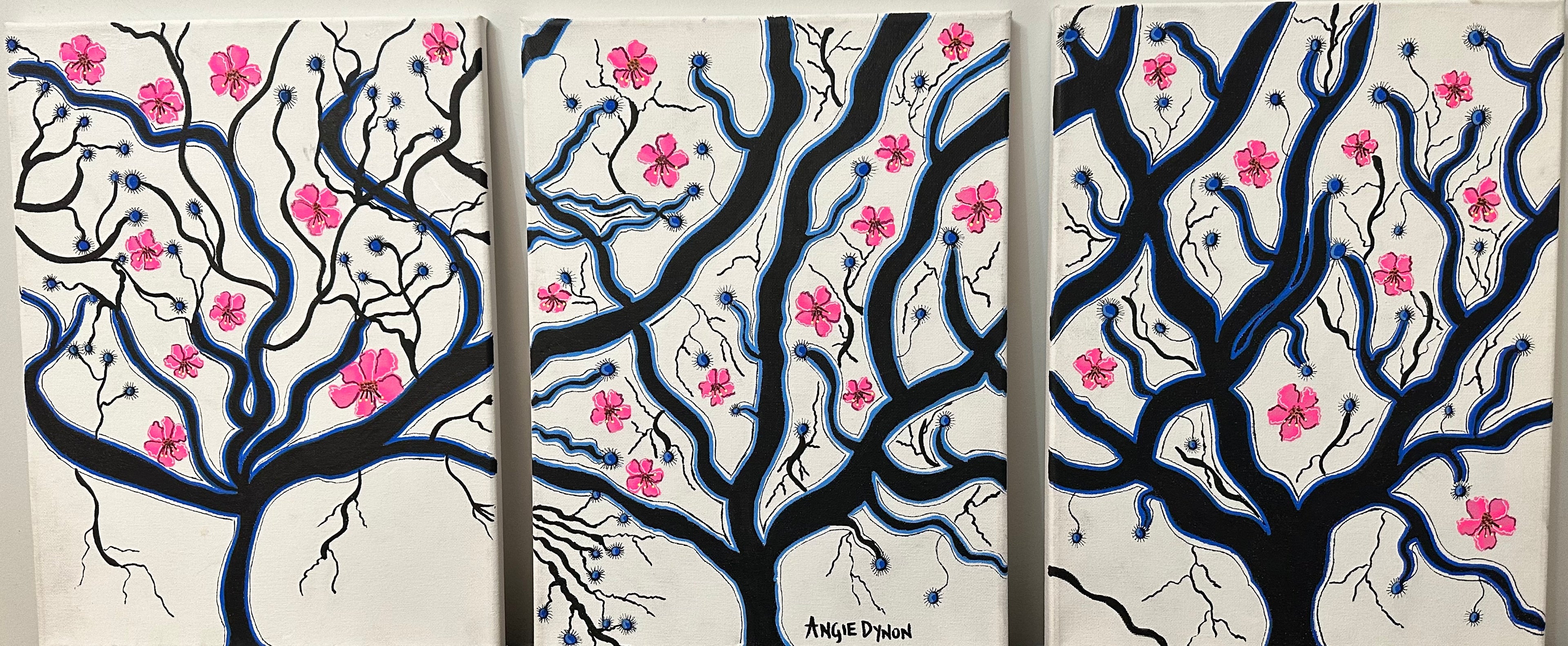 Blooming after fire (Painted by Angie Dynon)