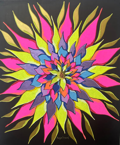 Fully bloomed (Painted by Angie Dynon)