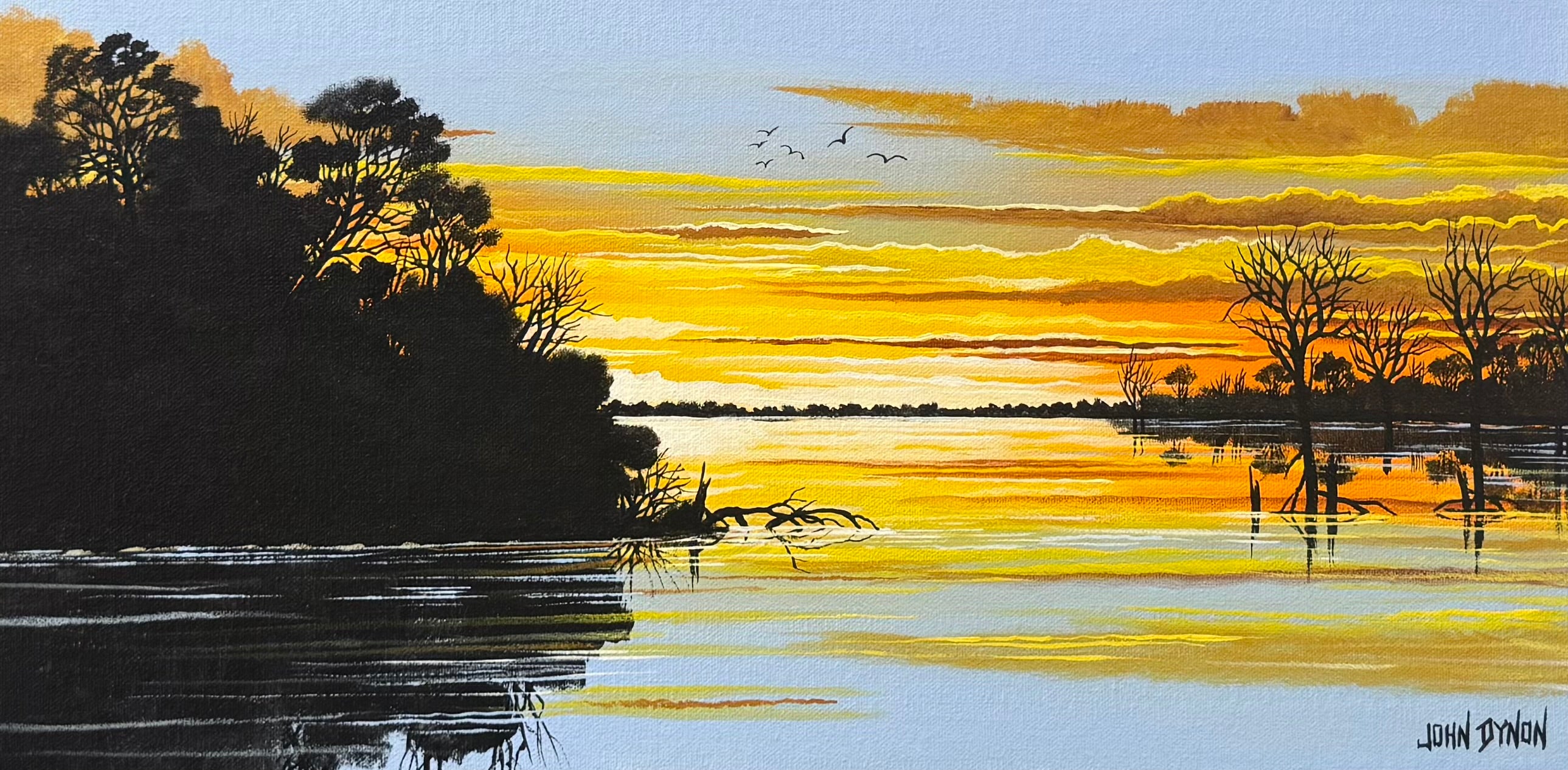 Glowing Menindee Lake