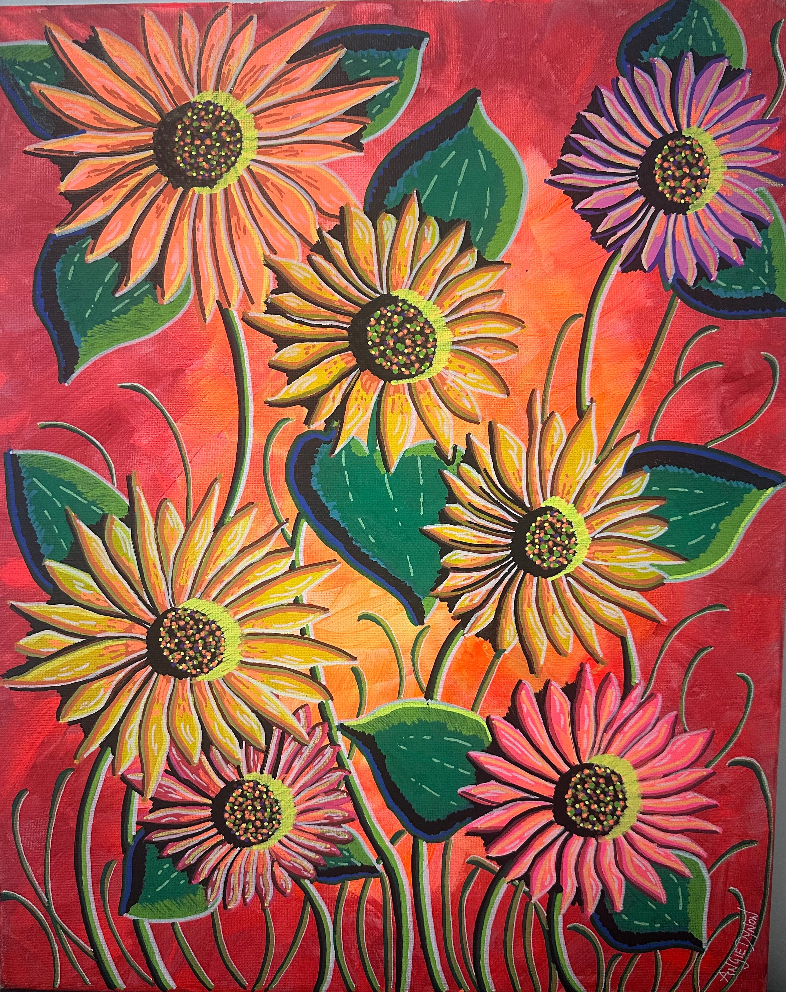Sunny bloom (Painted by Angie Dynon)