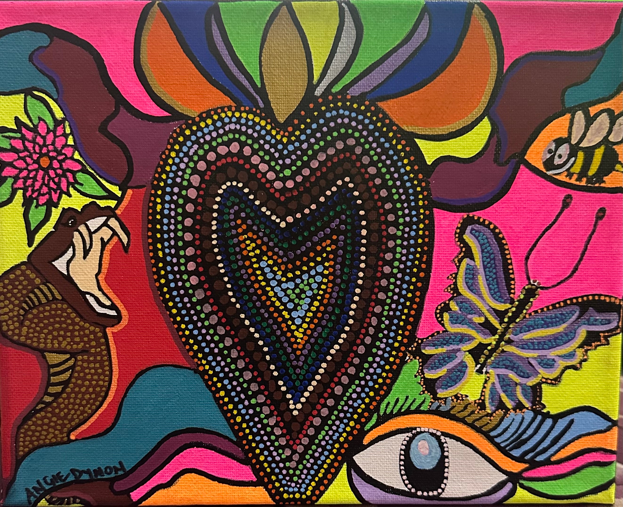 Take life by the horns (Painted by Angie Dynon)