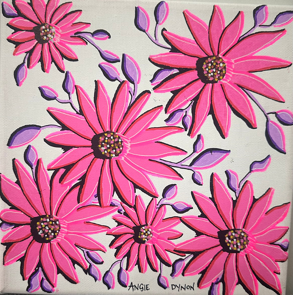 Pink bloom (Painted by Angie Dynon)